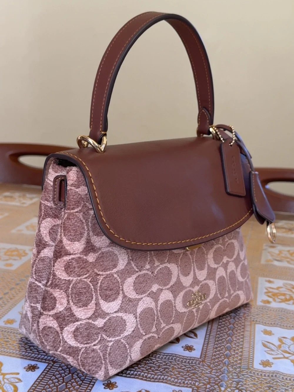 Emory Top Handle Crossbody in signature Chenille